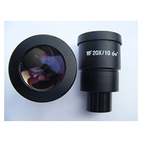 Microscope 2 PCS WF10X WF20X WF15X WF25X High Eyepoint Eyepiece for Stereo Microscope Eyepieces Parts Or Accessories(2PC WF20X 10mm)