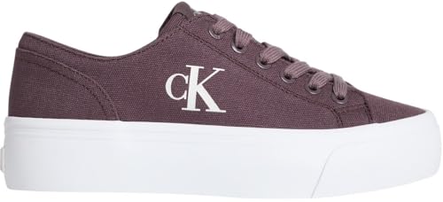 Calvin Klein Vulc Flatform Low CV MG Yw0Yw01763 Low Top para Mujer, Color Gris (Peppercorn), 5