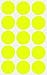 Royal Green Gommettes Étiquettes Autocollantes Rondes Jaune Fluo Environ 3 cm (30 mm) Paquet de 225