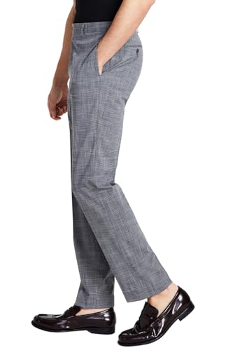 Calvin Klein Mens Slim Fit Mid Rise Dress Pants Gray 36/323
