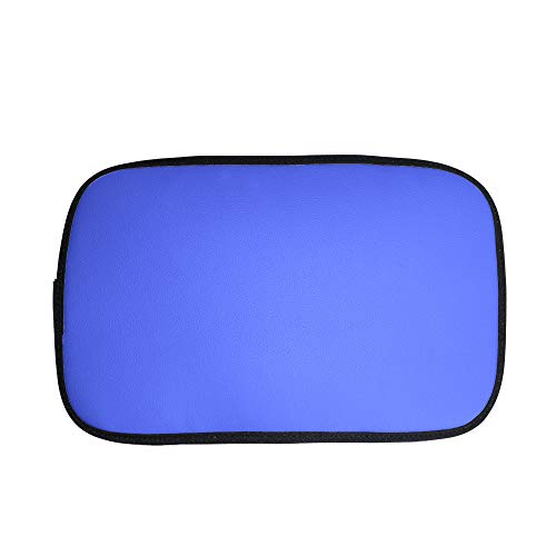 Image of FH Group Faux Leather Center Console Armrest Cushion, Luxury Seat Box Cover Protector fits Most Cars, SUVs, and Trucks Blue