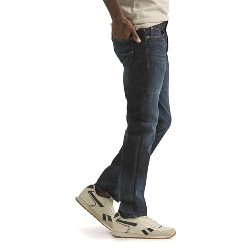 Lee Extreme Motion Slim Straight Jean Trip W28 L30 Brown4