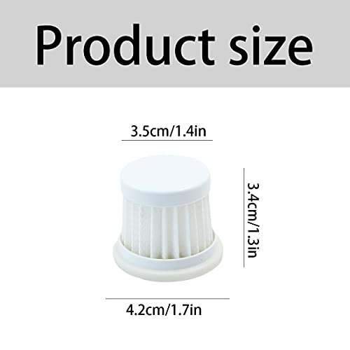 Ersatzfilter Patronenfilter StaubschutztüR Filter Staubsauger - Waschsauger Zyklonabscheider Aktivkohlefilter Hocheffizienter Vorfilter Krug Spender StaubsaugerzubehöR GrößE: 35*42*34mm 5 StüCke Weiß - Image 3