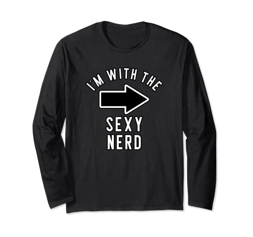 Parejas Halloween Disfraz Camisas Estoy Con El Nerd Sexy Manga Larga