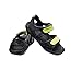Crocs Kids' Swiftwater Mesh Wave Sandals, Black/Volt Green, 9 Toddler