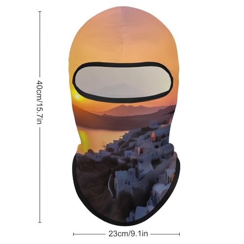 Balaclava de Paisaje Atardecer para Hombres y Mujeres, Protección Solar, Transpirable, Mascarilla Completa para la Cabeza para Senderismo, Ciclismo, Correr, Conducir miniatura 2