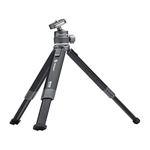 Fotopro SY-390 Professional Mini Tripod | Lightweight Travel Tripod for DSLR Camera, Macro Shooting, Smartphone and Projector | Payload 2kg, SY-390 Mini Tripod