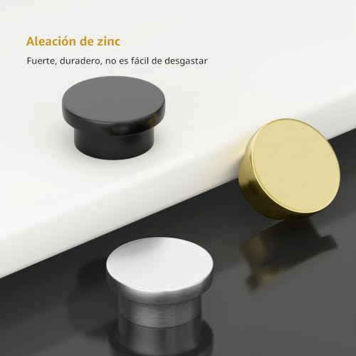 Miniatura 6 de Goldenwarm 10 Pomos De Armario Vintage Para Cajones, Pomos Para Puertas De Armario, Color Negro