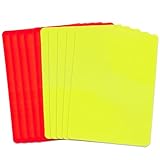CYMYGS 10 Stück Schiedsrichterkarten, FußBall-Schiedsrichter-Karte, Rote und gelbe KartenHochwertigem, Schiedsrichter-Tool Zubehör für FußBallspiele für Den Sportwettbewerbe Wettbewerb