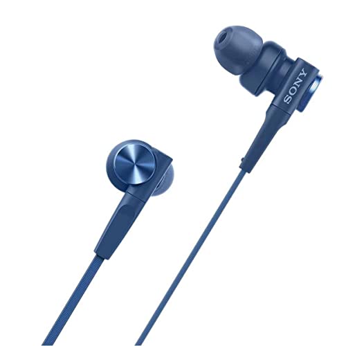 Sony MDRXB55AP Kopfh&ouml;rer/Headset mit Mikrofon f&uuml;r Anrufe, kabelgebunden, extra Bass, Blau
