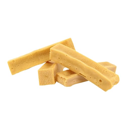 Kauies luftiger Kaukäse - 100% natürliche Käsestange für Hunde aus Kuhmilch, proteinreich, laktosefrei, glutenfrei, ideal für Welpen & Senioren, Handmade in Germany, Größe S (4 x 35g) bis 6kg