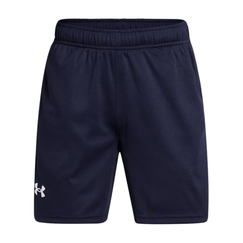 Under Armour Boys Tech Mesh Shorts (410) Midnight Navy / / White Medium