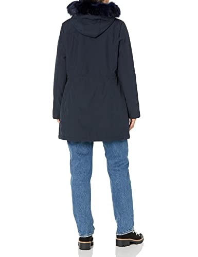 Tommy Hilfiger Women's Fur Hood Parka Anorak Solid Water Repellent Jacket2