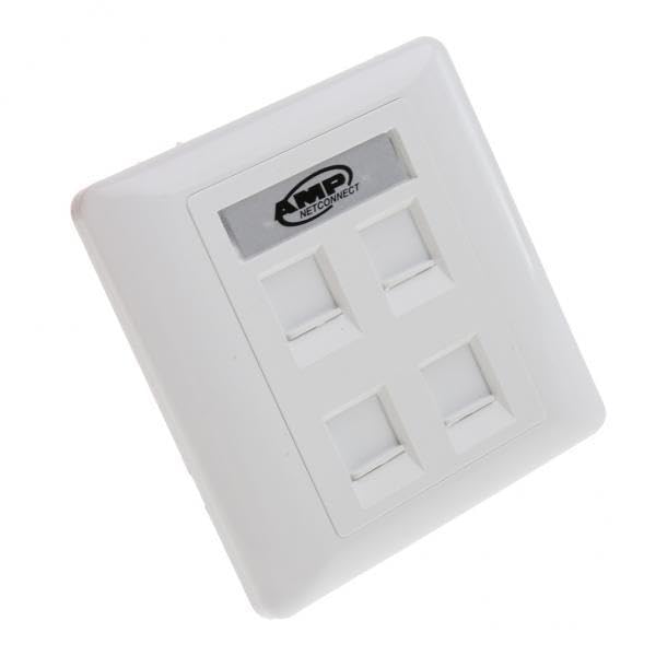 CALANDIS™ 3xQuad Data Wall Outlet Face Plate 4 Port RJ45/RJ11 Ethernet Network Socket | Computers/Tablets & Networking | Computer Cables & Connectors | Networking Cables & Adapters-picture-29