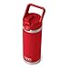 YETI Rambler C Trinkhalmflasche, vakuumisolierte Edelstahlflasche mit Strohhalmverschluss, Rescue Red, 18 oz (532 ml) 532 ml günstig Kaufen-YETI Rambler C Trinkhalmflasche, vakuumisolierte Edelstahlflasche mit Strohhalmverschluss, Rescue Red, 18 oz (532 ml)