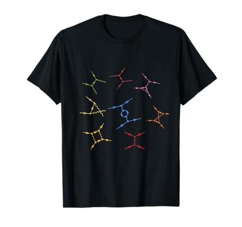 Noether Sym Quantum Physics Feynman Diagrams, Science Basics T-Shirt - Black, Unisex-Adults, Short Sleeve, Small