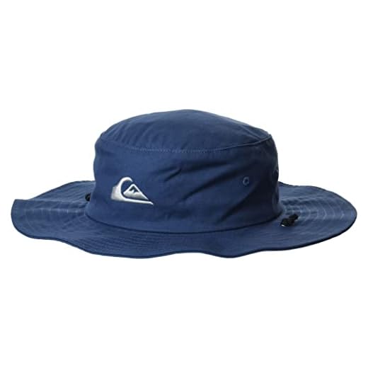 Quiksilver Men's Bushmaster Sun Protection Floppy Visor Bucket Hat, Blue, XXL