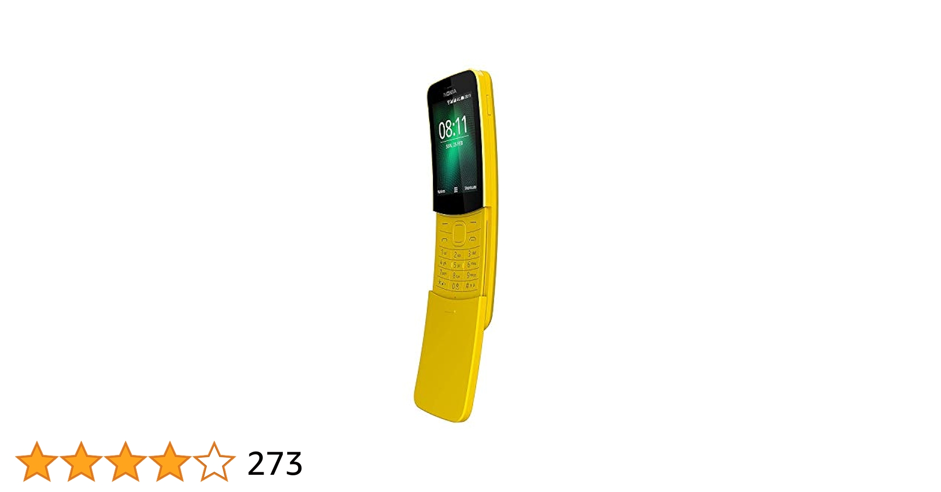 Amazon | Nokia ノキア 8110 4G（SIMフリー）Yellow/イエロー
