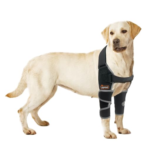 TIPOOP Dog Elbow Protector Elbow Dysplasia Brace Hygroma Pads Shoulder Brace Support Protection for Front Legs Calluses Dog Elbow Pads for Arthritis Elbow Protection Elbows-M