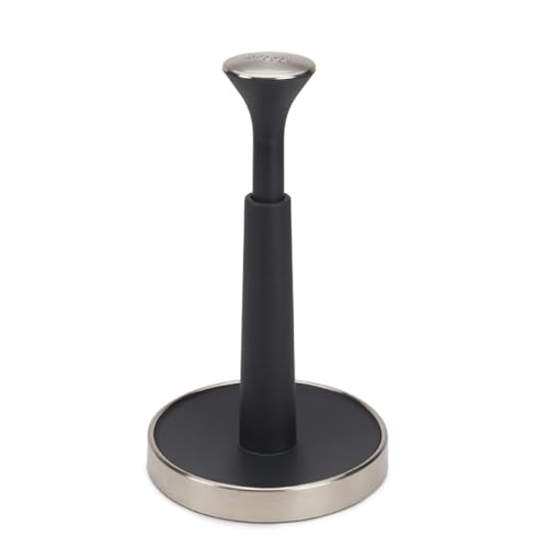 Joseph Joseph 85140 Push & Tear Kitchen Roll Holder Grey