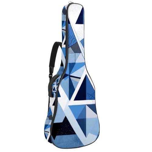 Sac transport guitare acoustique imperméable 104,7 cm bleu