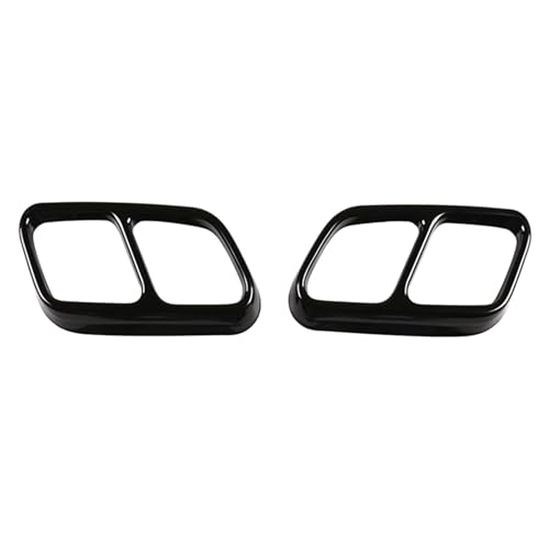 Embout d'échappement de voiture noir en acier inox pour CLS W218