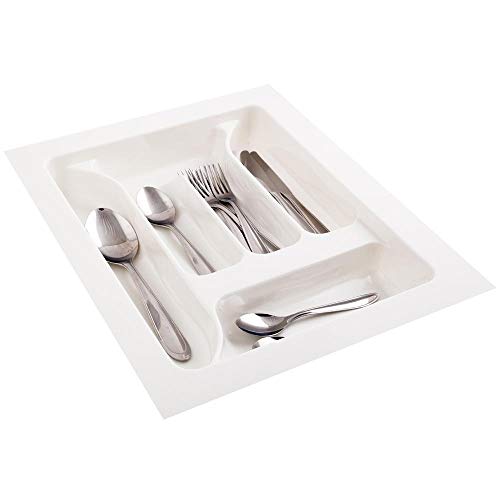 Divisoria De Talheres Para Gavetas De Cozinha - 10160 - Branca - 30 x 40cm a 36,5 x 47,5cm