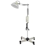 SpaceBovae Acupuncture Infrared Heat Therapy Mineral Lamp with Adjustable Height Heating Light, 360° Rotating Lamp Head, and Timer for Muscle Pain Relief, Joint Therapy, and Recovery