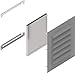 HAMMOND 1481L3R610GY 1481L3R Series Type 3R Louvered Vent Kit, 6x10 - Steel/Gray