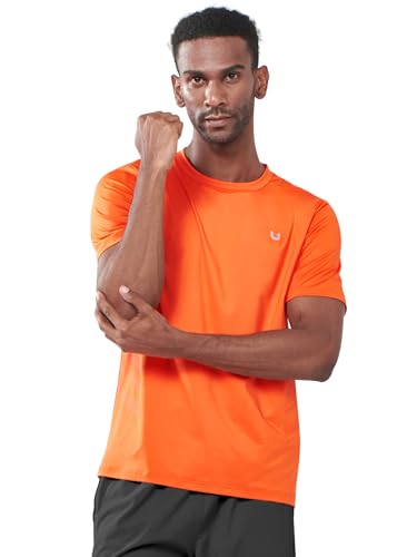 Northyard Breathable 2.0™ Men'S Athletic Workout Shirts Moisture Wicking Short Sleeve T-Shirt For Training Running Orange-L thumb #1