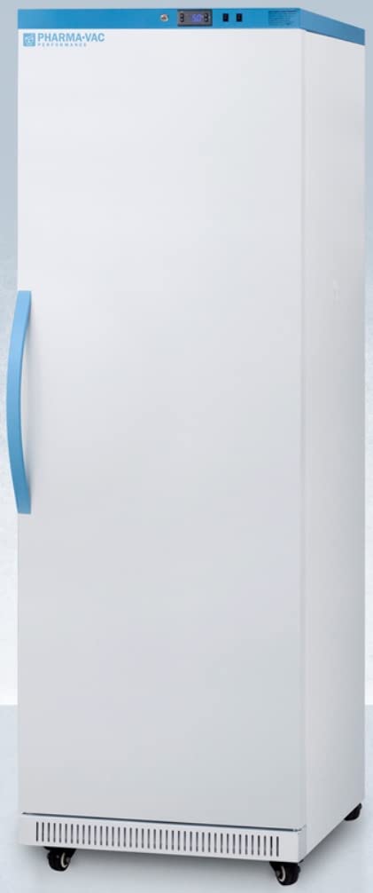 Summit Appliance Ars18pv Performance Series Pharma-Vac 18 Cu.Ft. Upright All-Refrigerator For Vaccine Storage With Silver-Ion Handle, Keyed Lock And Hospital Grade Cord With 'Green Dot' Plug, White on Fridge.com - View 3