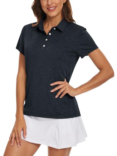 Camisetas de manga corta para mujer que evitan el sudor en polo de golf