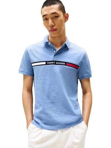 Image of Tommy Hilfiger Men's Short Sleeve Casual Polo Shirts in Regular Fit with Chest Logo Designs
