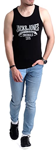 JACK & JONES Herren Tank-Tops Vielfältige Prints | Schmale Passform und atmungsaktive Baumwolle (Havka TT Opt 6, S) 4