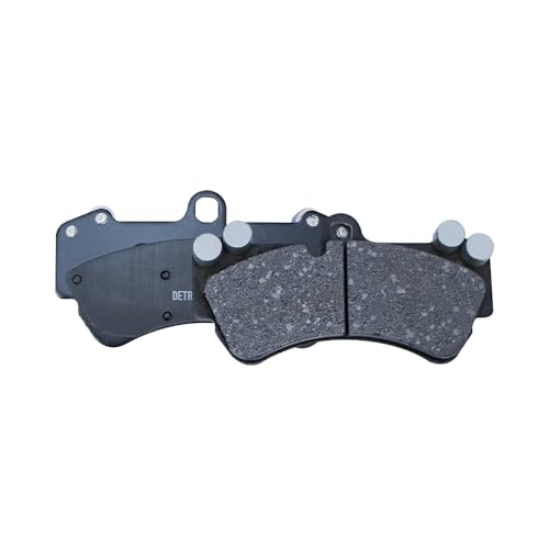 Image of Detroit Axle - Front Brake Pads for 2004-2008 2013 Touareg, 2003-2006 2008-2010 Porsche Cayenne, Ceramic Brake Pads w /Hardware 2005 Replacement
