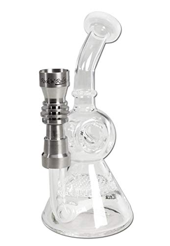Black Leaf Bong-Zubehör: Wasserpfeifen-Kopf, Metall-Kopf, Steckkopf | 71 mm | TITAN | Universal NS 14 (14,5 mm) und NS… – Bild 7