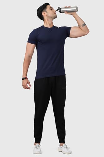 Image of Men's Crew Neck Slim Fit Gym Sports T-Shirt