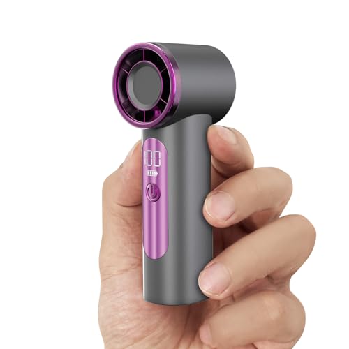DUILOG iFan, Portable Mini Handheld Fan, Personal Small Turbo Fans Rechargeable for Travel - Gray - image 1