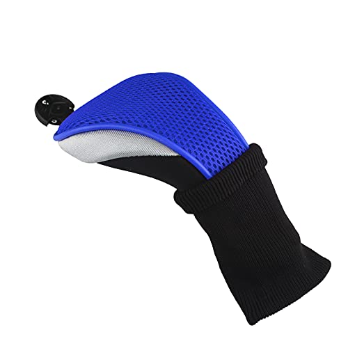 Andux 4Pcs/Pack Long Neck Golf Hybrid Club Head Covers Interchangeable No. Tag Ctmt-02 Blue #TOP5