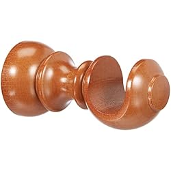 Cortinas De Cocina Para Riel RIEL CHYC 5430750 Soporte Madera Liso Abierto 20x 88 mm. Teca, 0, Multicolor, X-Large