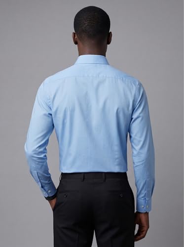 Image of INKAST Men's Cotton Blend Plain Formal Shirt | Full Sleeves Solid Shirts| Straight Regular Fit | Office and Regular Wear