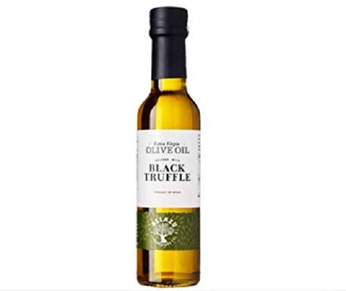 Belazu Aceite de Oliva Virgen Extra Con Trufa Negra 250ml - Aceite de oliva virgen extra impregnada de trufa negra embriagadora Es fantástico simplemente rociado sobre un huevo frito