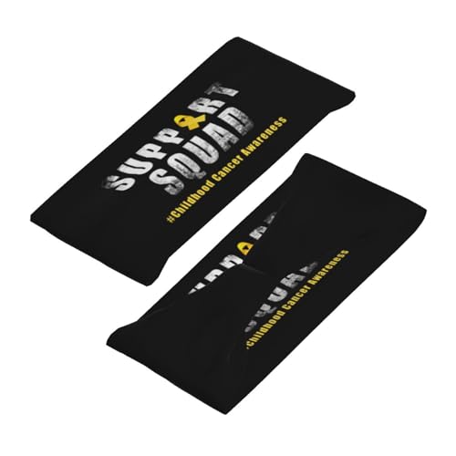 Childhood Cancer Warrior Support Squad Adjustable Sports Headband Moisture-Wicking Sweatband for Running & Workout4