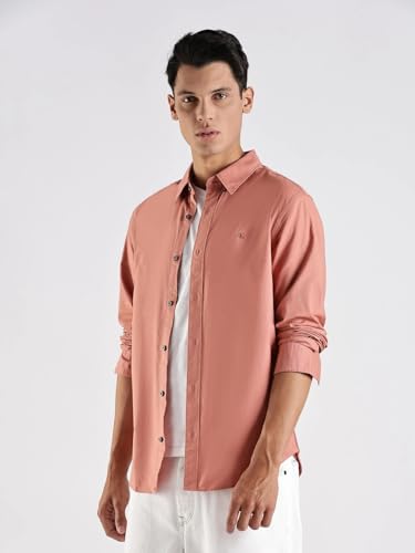 Image of Solid Regular fit Cotton Shirt
