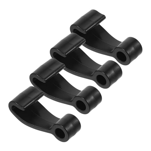 KOMBIUDA 4 Piezas Gancho para Yate Pequeño Gancho De Canoa Pequeño Gancho De Amarre Gancho De Canoa De Uso Diario Gancho De Kayak De Uso Diario Gancho De Kayak Resistente Abs Black
