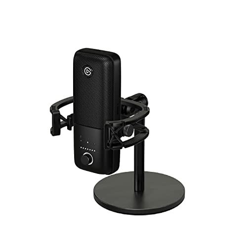 Elgato Wave:3 – USB Condenser Microphone and Digital Mixer with Elgato Wave Shock Mount: Maximum Isolation from Vibration Noise, Steel Chassis