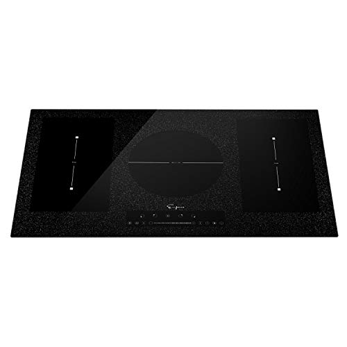 Image of Empava 36 inch Electric Stove Induction Cooktop with 5 Booster Burners Including 2 Flexi Bridge Element in Black EMPV-IDCF9