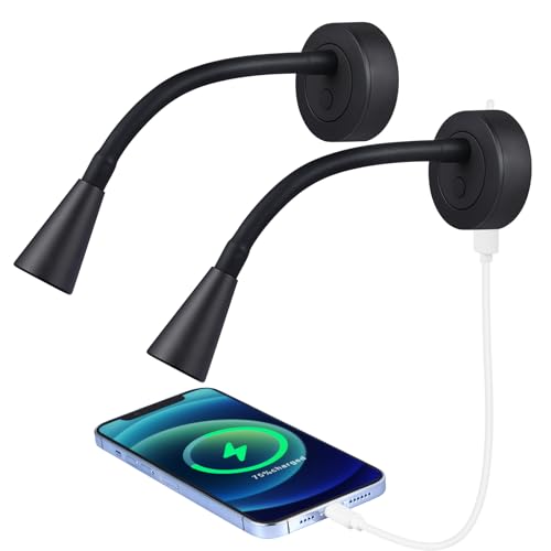 acegoo 2 x Leselampe 12V LED Lampe Wohnmobil Dimmbar Spot Schwanenhals...