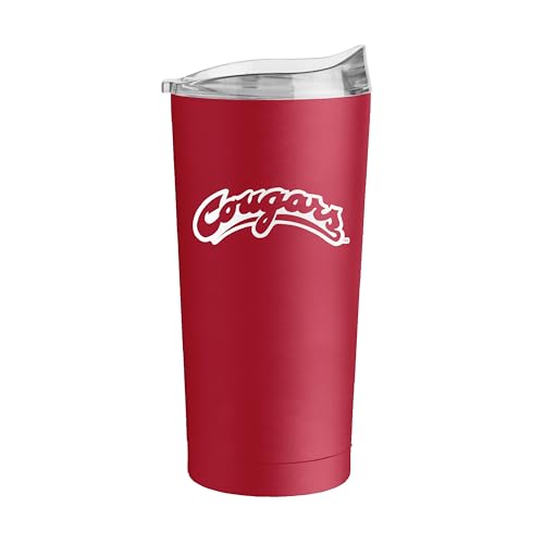 Image of Logo Brands 20 oz Powder Coat Tumbler- Insulated Tumbler with Lid for Water, Iced Tea or Coffee, Smoothie and More