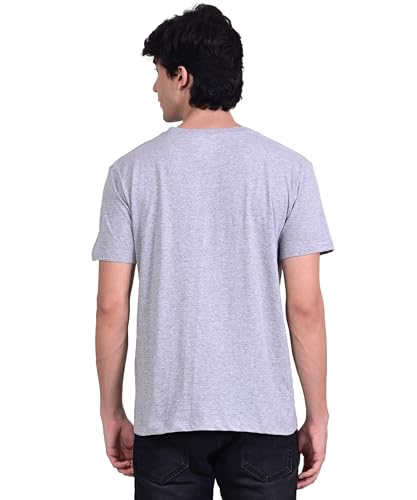 Image of Unisex Round Neck Plain T-Shirt | Combed Bio-Washed Ring Spun Cotton for Men & Women, Short Sleeves
